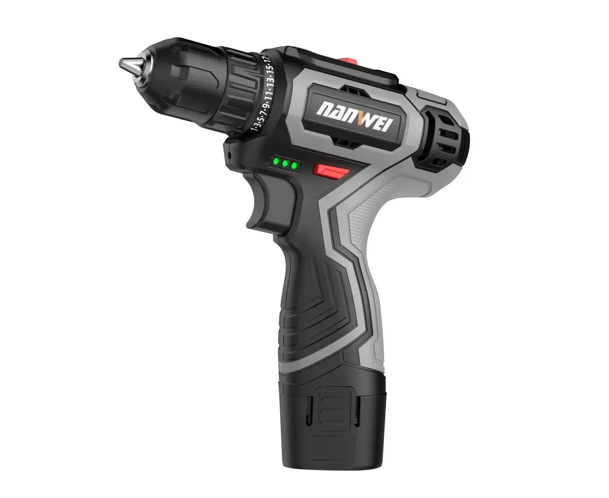 სჭვალსახრახნი აკუმულატორის Nanwei NW-DB5122 12 V 2x1.5 Ah BL — სჭვალსახრახნები (შურუპავიორტი)