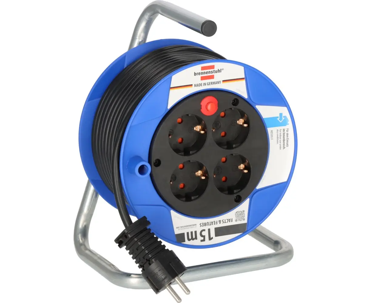 კოჭა Brennenstuhl Garant compact 15მ H05VV-F 3G1.5 — დამაგრძელებელი და გადამყვანები