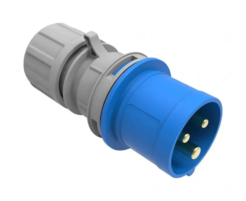სწორი ჩანგალი Bemis Elektrik 3 16A 2P+E 220V 50/60 Hz — დამაგრძელებელი და გადამყვანები