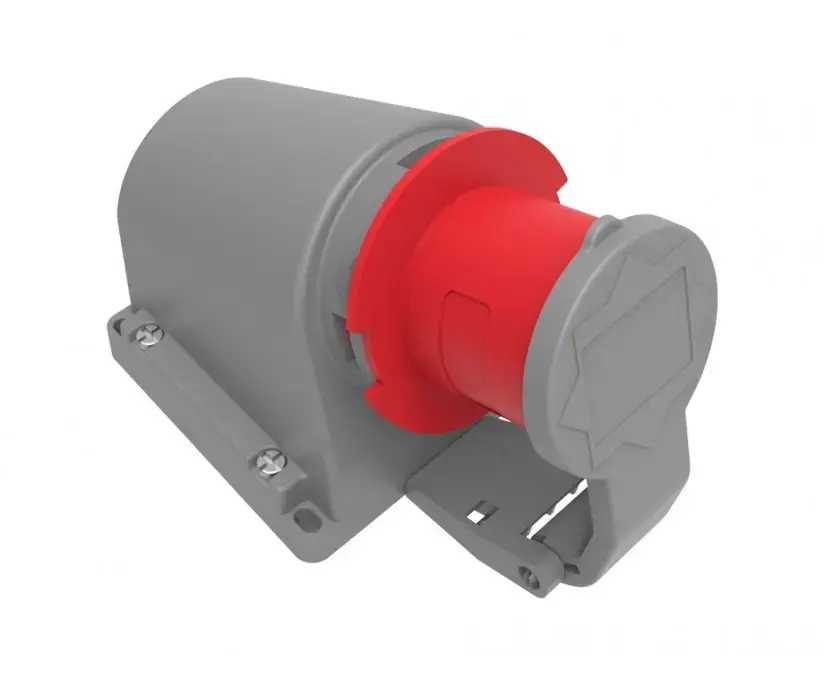 ზედაპირის ჩანგალი თავსახურით Bemis Elektrik 90° 5x16A 3P+E+N 380V 50/60 Hz — დამაგრძელებელი და გადამყვანები