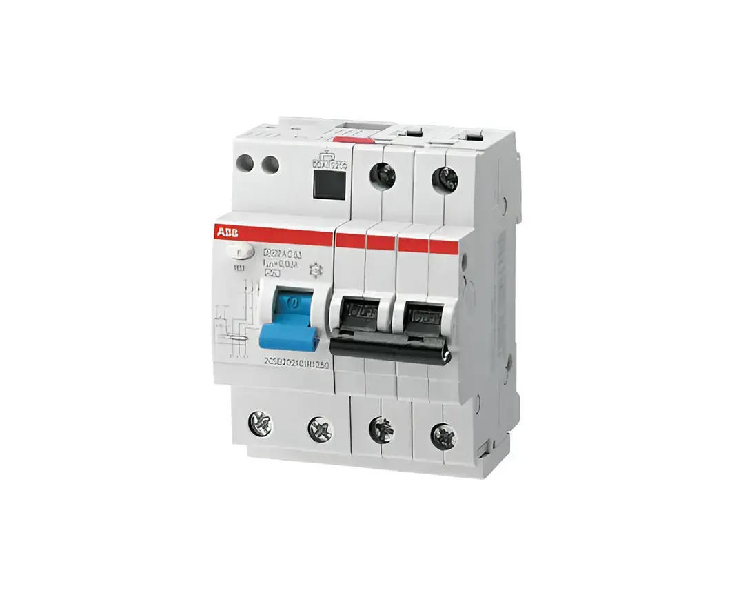 მოდულური დიფერენციალური ამომრთველი ABB 230V AC 6kA 63A 30mA 2P — დიფერენციალური გამომრთველელი