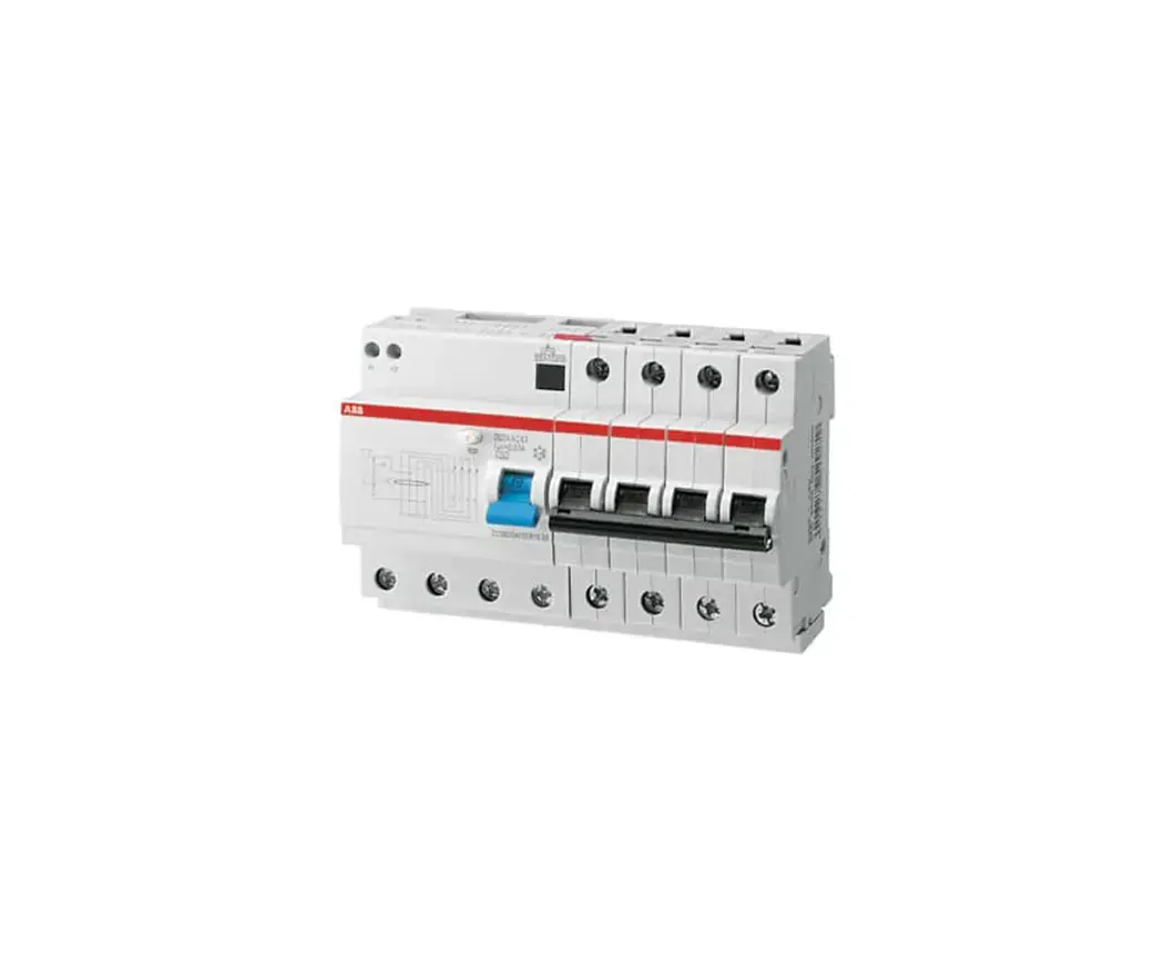 მოდულური დიფერენციალური ამომრთველი ABB 400V AC 6kA 63A 30mA 4P — დიფერენციალური გამომრთველელი