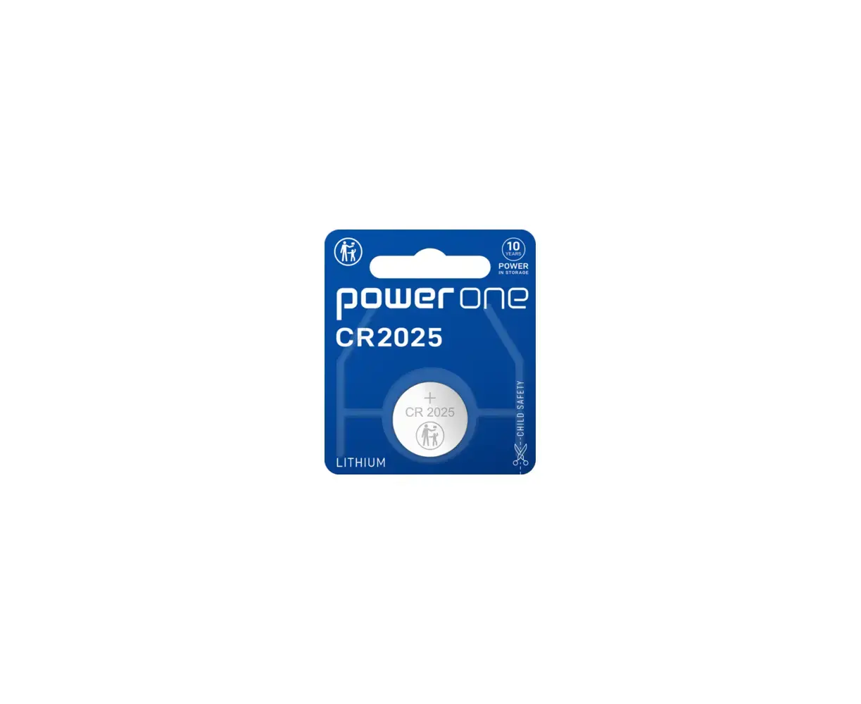 ელემენტი POWERONE CR2025 BLI 1 3V Lithium Coin — ელემენტები და ბატარეები