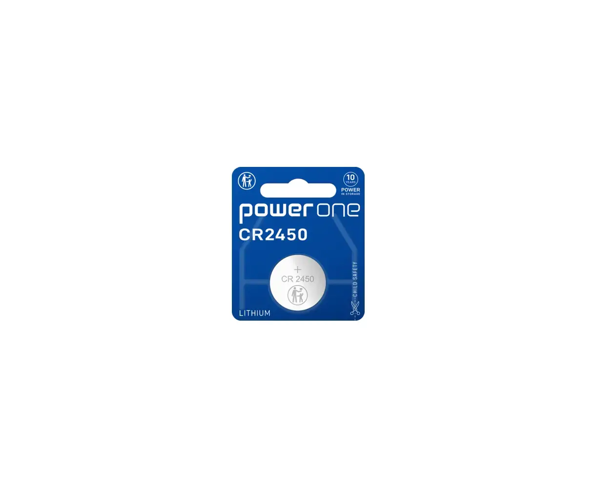 ელემენტი POWERONE CR2450 BLI 1 3V Lithium Coin — ელემენტები და ბატარეები
