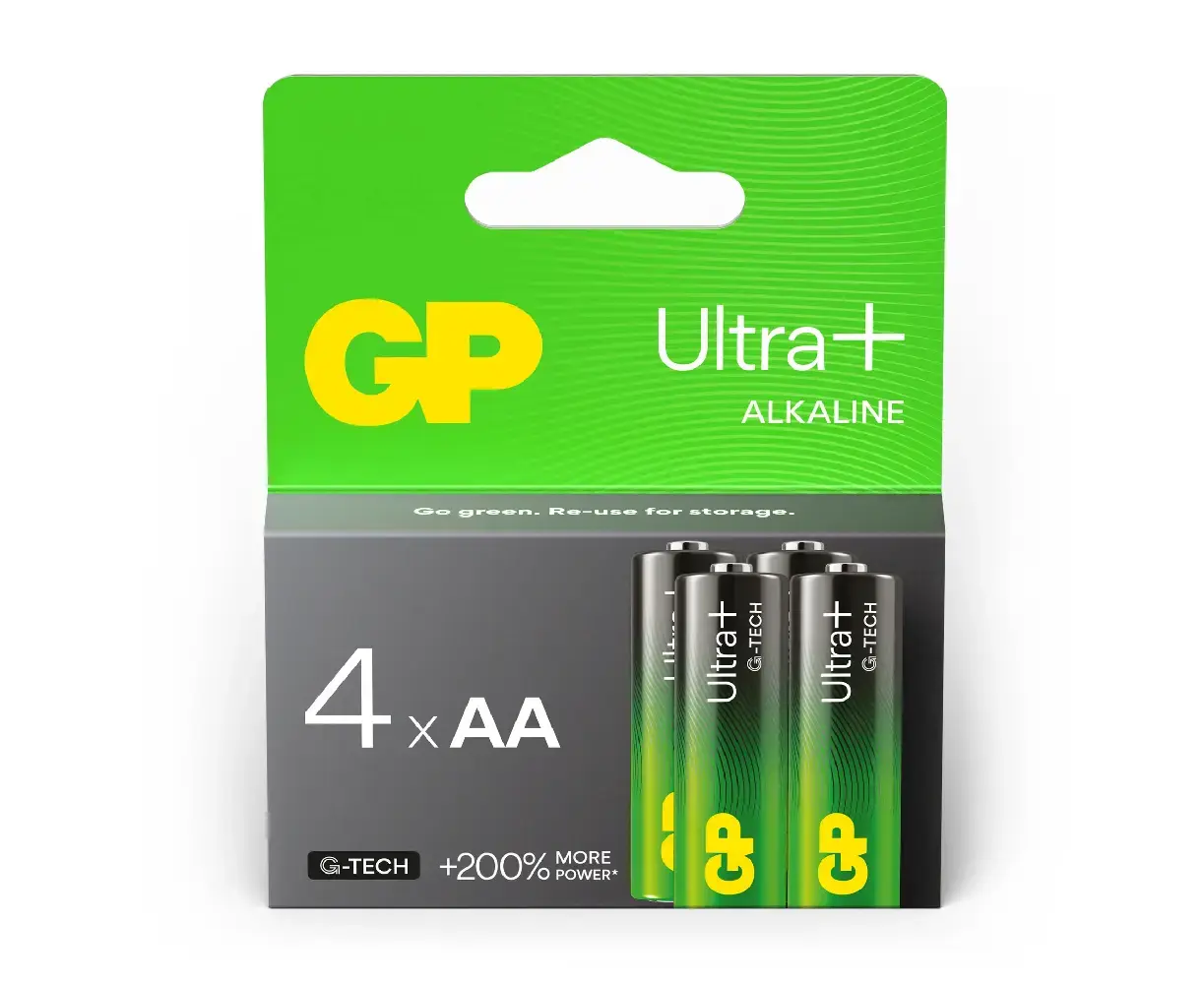 ელემენტი GP Ultra Plus AA 1.5V Alkaline — ელემენტები და ბატარეები
