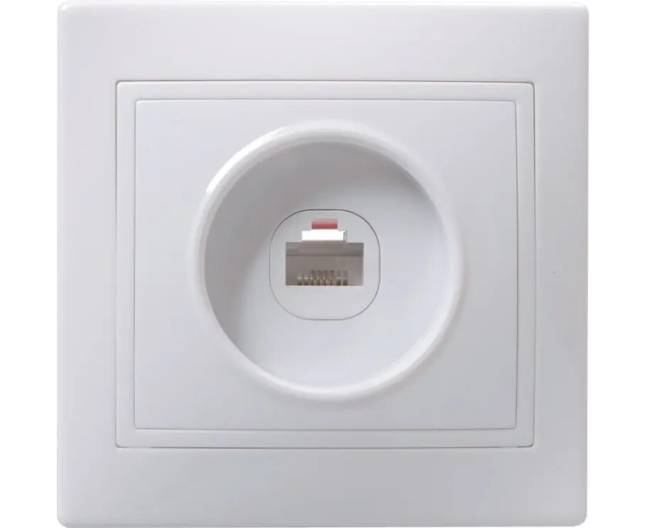 როზეტი IEK ETK10-K01-DM 1 თეთრი — როზეტები და ჩამრთველები