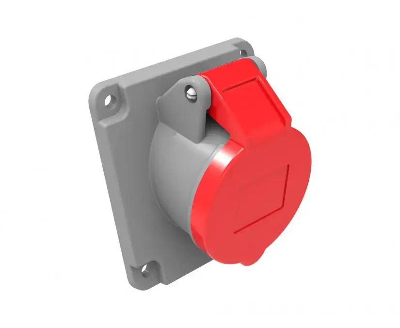 პანელზე სამონტაჟო როზეტი Bemis Elektrik 45° 5 16A 3P+E+N 380V 50/60 Hz — როზეტები და ჩამრთველები