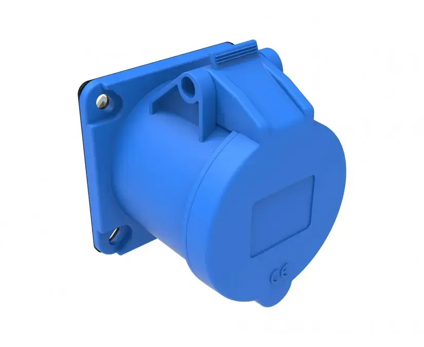 პანელზე მონტაჟის როზეტი Bemis Elektri 3 32A 2P+E 220V 50/60 Hz — როზეტები და ჩამრთველები