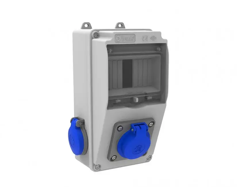 კომბინირებული ბლოკი Bemis Elektrik BH1-2103-2020 — როზეტები და ჩამრთველები