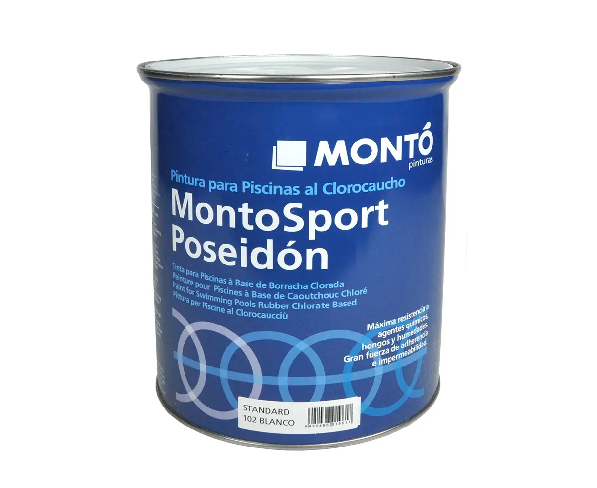 საღებავი აუზის MONTOSPORT POSEIDON STANDARD AZUL 4L — ექსტერიერის საღებავი