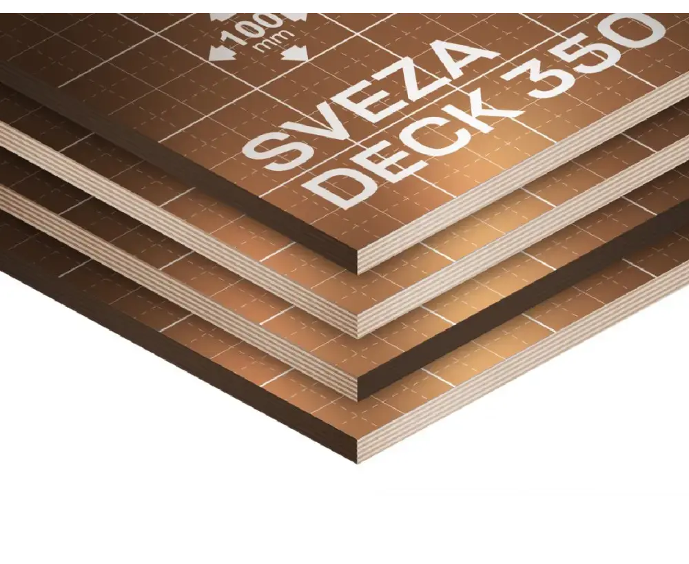 ფანერი ლამინირებული Sveza Deck 350 2440*1220*18 მმ 70 ციკლი — ფანერა