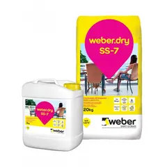 ჰიდროსაიზოლაციო ხსნარი ორკომპონენტიანი Weber.dry SS-7 25 კგ — თხევადი ჰიდროიზოლაცია