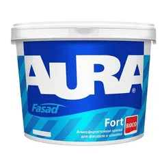 საღებავი ფასადებისთვის Eskaro Aura Fasad Fort 2.5 ლ — ექსტერიერის საღებავი