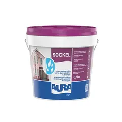 საღებავი ფასადის Eskaro Aura Luxpro Sockel 0.9 ლ — ექსტერიერის საღებავი