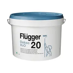 საღებავი ინტერიერის რეცხვადი Flugger Dekso 20 H2O 10 ლ თეთრი — ინტერიერის საღებავი