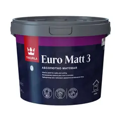 საღებავი ინტერიერის Tikkurila EURO MATT 3 C_New 7,5 ლ — ინტერიერის საღებავი