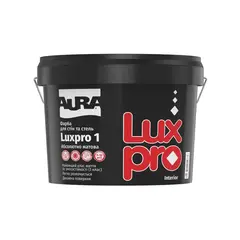 საღებავი აკრილის Eskaro Aura Luxpro 1 0.95 ლ გლუვი გამჭვირვალე — ინტერიერის საღებავი