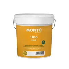 წყალემულსია MONTO UNO ZERO BLANCO 12 LT — ინტერიერის საღებავი