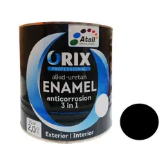 0.7კგ ანტიკოროზიული საღებავი შავი ORIX HAMMER — ანტიკოროზიული საღებავი