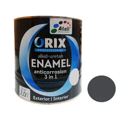 ემალი ORIX METALLIC 3-1ში (ანტიკოროზ) ანტრაციტი 0,7 კგ — ანტიკოროზიული საღებავი