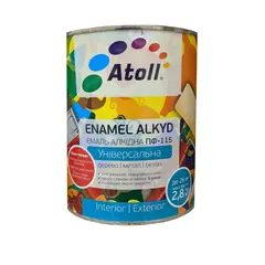 ემალი Atoll PF 115 Enamel alkyd მწვანე პრიალა 2,8 კგ — ზეთის საღებავი