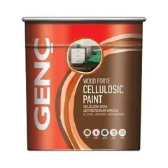 ნიტროსაღებავი Genc Wood Forte Cellulosic Paint მქრქალი თეთრი 2.5 ლ — ზეთის საღებავი