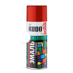 ემალი უნივერსალური Kudo KU-1101 Ral 9003 თეთრი მქრქალი 520 მლ — სპრეი საღებავი