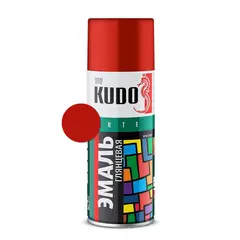 ემალი უნივერსალური Kudo KU-1003 Ral 3020 წითელი 520 მლ — სპრეი საღებავი
