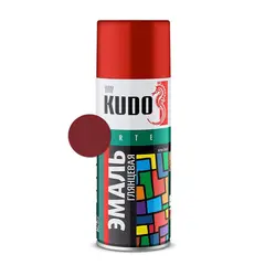 ემალი უნივერსალური Kudo KU-1004 Ral RAL 3011 ალუბლისფერი 520 მლ — სპრეი საღებავი