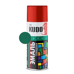 ემალი უნივერსალური Kudo KU-1007 Ral 6016 მუქი მწვანე 520 მლ — სპრეი საღებავი