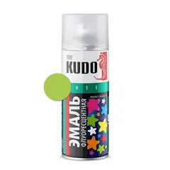 ემალი ფლუორისცენტული KUDO KU-1203 მწვანე 520მლ — სპრეი საღებავი