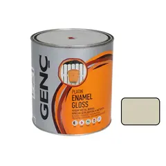 საღებავი ხის და ლითონის Genc Synthetic glossy paint Silver 1515 ჭუჭყიანი თეთრი 2,5 ლ — ზეთის საღებავი