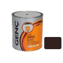 საღებავი ხის და ლითონის Genc Synthetic glossy paint Silver 8910 მუქი ყავისფერი 2,5 ლ — ზეთის საღებავი