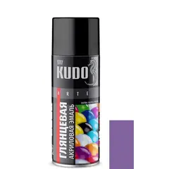 აეროზოლი ემალი Kudo RAL4005 იასამნისფერი პრიალა 520 მლ — სპრეი საღებავი