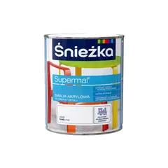 ემალი აკრილის Sniezka Supermal A500 თეთრი მქრქალი 0.4 ლ — ზეთის საღებავი
