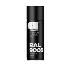 ლაკ-სპრეი საღებავი Cosmos Lac COSMOS RAL 9005 შავი მქრქალი 400 მლ — სპრეი საღებავი