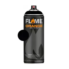 სპრეი საღებავი SPRAY FLAME 400ml FO-904 deep black 0410904 — სპრეი საღებავი