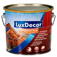გამჟღენთი LuxDecor plius+ თეთრი 1 ლ — ხის საფარი