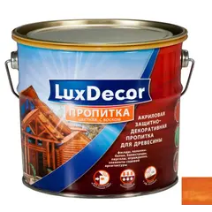 გამჟღენთი LuxDecor plius+ წაბლი 1 ლ — ხის საფარი