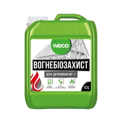ანტისეპტიკური კონცენტრატი 1:6 Weco 10 L უფერო — ხის საფარი