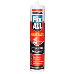 წებო ჰერმეტიკი Soudal Fix All High Tack 290 მლ ნაცრისფერი — წებო