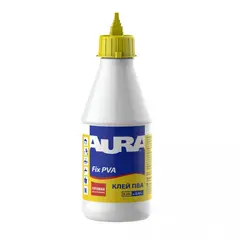 უნივერსალური PVA წებო Aura Fix PVA გამჭვირვალე 0.33ლ — წებო