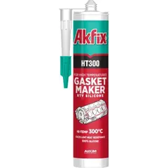 თერმომდგრადი ჰერმეტიკა Akfix SA075 310 მლ წითელი — სილიკონი და ჰერმეტკი