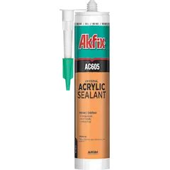 აკრილის ჰერმეტიკი Akfix AA002 310 მლ თეთრი — სილიკონი და ჰერმეტკი