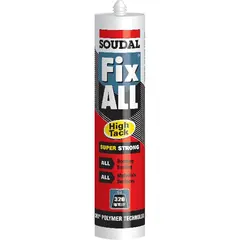 აკრილის ჰერმეტიკი Soudal Fix All Hight Tack 280 მლ თეთრი — სილიკონი და ჰერმეტკი