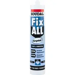 აკრილის ჰერმეტიკი Soudal Fix All Crystal 290 მლ გამჭვირვალე — სილიკონი და ჰერმეტკი