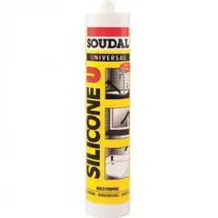 სილიკონი უნივერსალური Soudal 280 г — სილიკონი და ჰერმეტკი