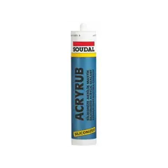 სილიკონი Soudal Acryrub 500 გ — სილიკონი და ჰერმეტკი