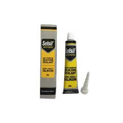 სილიკონი უნივერსალი გამჭირვალე SELSIL Tube 50 მლ — სილიკონი და ჰერმეტკი