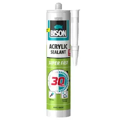 აკრილის ჰერმეტიკი Bison 6306980 300 მლ თეთრი — სილიკონი და ჰერმეტკი